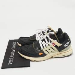 Off-White x Nike Black Mesh and Fabric Air Presto Sneakers Size 44