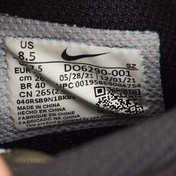 مملوكة مسبقًا Off-White x Nike Air Force 1 Mid Size 42 Black Fabric Lace Up Sneakers