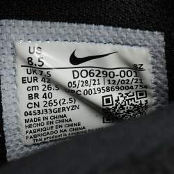 مملوكة مسبقًا Off-White x Nike Air Force1 Size 42 Black Mesh Mid Top Sneakers