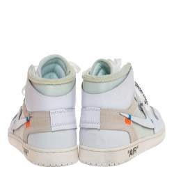 مملوكة مسبقًا Nike x Off-White Jordan 1 Retro High Top Sneakers Size 44