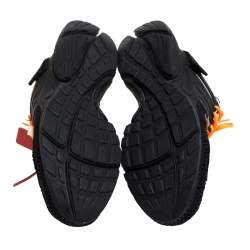 Pre Owned حذاء رياضي أوف وايت ونايك ذا 10 نايك أير برستو قماش شبك أسود مقاس 42.5