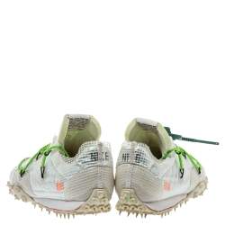 Pre Owned Off White x Nike White PVC Waffle Racer Low Top Sneakers Size 42