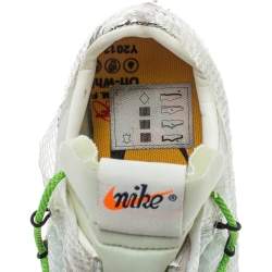 Pre Owned Off White x Nike White PVC Waffle Racer Low Top Sneakers Size 42