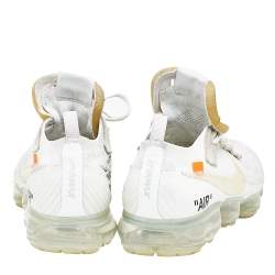 Pre Owned حذاء رياضي أوف وايت x نايك اير فابور ماكس ذا تين سويدي وقماش تريكو أبيض مقاس 42