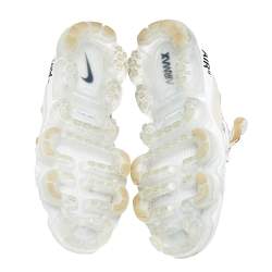 Pre Owned حذاء رياضي أوف وايت x نايك اير فابور ماكس ذا تين سويدي وقماش تريكو أبيض مقاس 42
