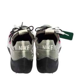 Pre Owned Off White x Nike Black/Pink Nylon And Suede Vapor Street Sneakers Size 45.5