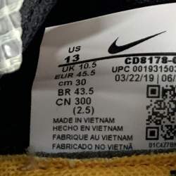 Pre Owned Off White x Nike Black/Pink Nylon And Suede Vapor Street Sneakers Size 45.5