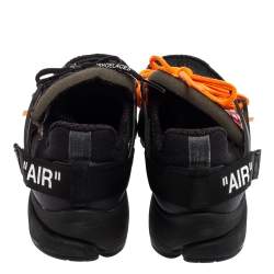 مملوكة مسبقًا Off White x Nike Black Mesh Fabric The 10 Nike Air Presto Sneakers Size 41