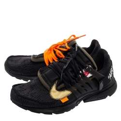 مملوكة مسبقًا Off White x Nike Black Mesh Fabric The 10 Nike Air Presto Sneakers Size 41