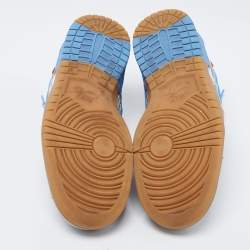 Pre Owned حذاء رياضي أوف وايت x نايك دانك قماش وجلد متعدد الألوان برباط مقاس 44