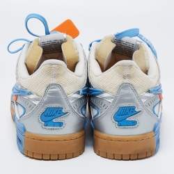 Pre Owned حذاء رياضي أوف وايت x نايك دانك قماش وجلد متعدد الألوان برباط مقاس 44