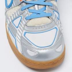 Pre Owned حذاء رياضي أوف وايت x نايك دانك قماش وجلد متعدد الألوان برباط مقاس 44