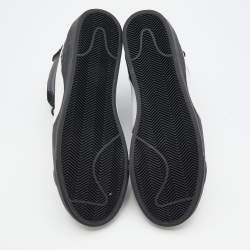 Pre Owned Off-White x Nike Black Suede And Leather Mid Blazer Lace Up Sneakers Size 46