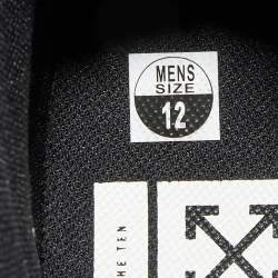 Pre Owned Off-White x Nike Black Suede And Leather Mid Blazer Lace Up Sneakers Size 46