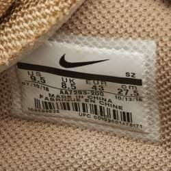 Off-White x Nike Beige Fabric and Suede Air Max 90 Desert Ore Sneakers Size 43