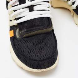 Off-White x Nike Black Mesh The Ten Air Presto Sneakers Size 41