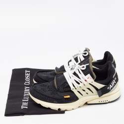 Off-White x Nike Black Mesh The Ten Air Presto Sneakers Size 41