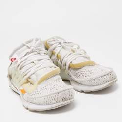Nike x Off White  White Fabric Air Presto Low Trainers Sneakers Size 42.5