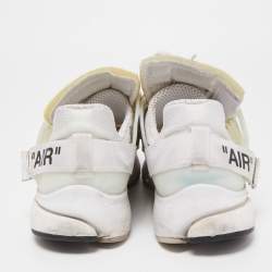 Nike x Off White  White Fabric Air Presto Low Trainers Sneakers Size 42.5