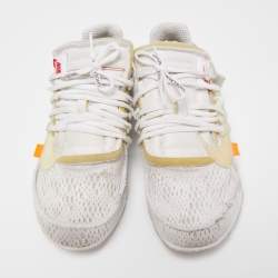Nike x Off White  White Fabric Air Presto Low Trainers Sneakers Size 42.5