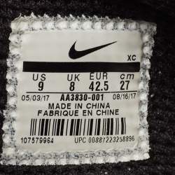 Pre Owned Off-White x Nike Black Mesh Air Presto The Ten Sneakers Size 42.5 