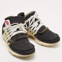 Pre Owned Off-White x Nike Black Mesh Air Presto The Ten Sneakers Size 42.5 