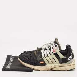 Pre Owned Off-White x Nike Black Mesh Air Presto The Ten Sneakers Size 42.5 
