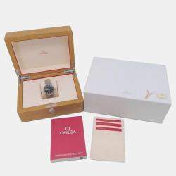 Omega Black Stainless Steel Seamaster 220.10.40.20.01.001 Automatic Men's Wristwatch 40 mm