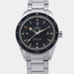 Omega Black Stainless Steel Seamaster 233.30.41.21.01.001 Automatic Men's Wristwatch 41 mm