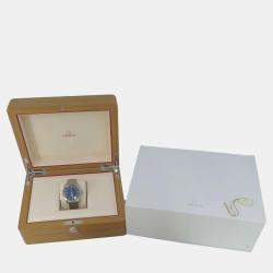 Omega Blue Stainless Steel Seamaster 220.10.40.20.03.001 Automatic Men's Wristwatch 40 mm