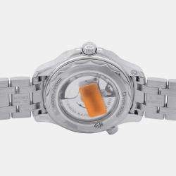 Omega White Stainless Steel Seamaster 210.30.42.20.04.001 Automatic Men's Wristwatch 42 mm