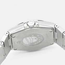 Pre Owned Omega Silver Stainless Steel Constellation 123.10.35.60.02.001 Men's Wristwatch 35 mm