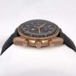 Omega Black 18k Rose Gold Speedmaster Moonphase 304.63.44.52.01.001 Automatic Men's Wristwatch 44 mm
