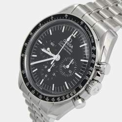 Omega Black Stainless Steel Speedmaster Moonwatch Professional  310.30.42.50.01.001 Men's Wristwatch 42 mm 