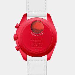 Omega x Swatch MoonSwatch Mission to Mars White Dial Bioceramic Watch 42 mm