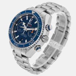 Omega Blue Stainless Steel Seamaster Planet Ocean 232.90.46.51.03.001 Automatic Men's Wristwatch 45.5 mm