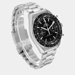 Omega Black Stainless Steel Speedmaster 329.30.44.51.01.001 Automatic Men's Wristwatch 44.25 mm
