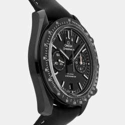 Omega Black Ceramic Speedmaster Moonwatch 311.92.44.51.01.004 Automatic Men's Wristwatch 44 mm