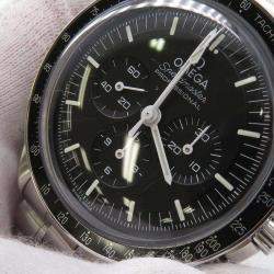 Omega Black Stainless Steel Speedmaster 310.30.42.50.01.001 Manual Winding Men's Wristwatch 42 mm