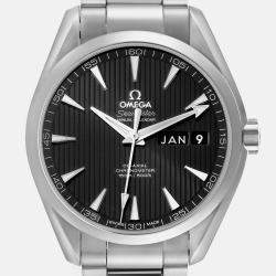 Omega Black Stainless Steel Seamaster Aqua Terra 231.10.43.22.01.002 Automatic Men's Wristwatch 43 mm