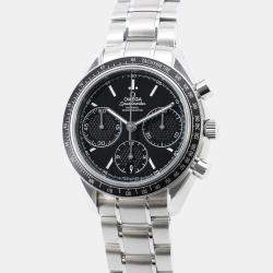 Omega Black Stainless Steel Speedmaster Racing 326.30.40.50.01.001 Automatic Men's Wristwatch 40 mm