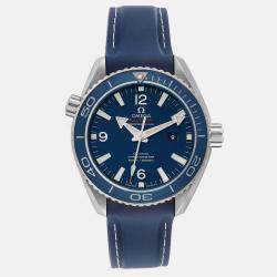 Omega Blue Titanium Seamaster Planet Ocean 232.92.38.20.03.001 Automatic Men's Wristwatch 37.5 mm