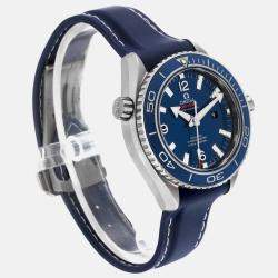 Omega Blue Titanium Seamaster Planet Ocean 232.92.38.20.03.001 Automatic Men's Wristwatch 37.5 mm