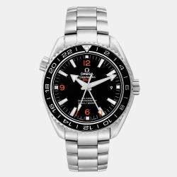 Omega Black Stainless Steel Seamaster Planet Ocean 232.30.44.22.01.002 Automatic Men's Wristwatch 43.5 mm