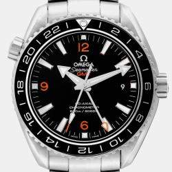 Omega Black Stainless Steel Seamaster Planet Ocean 232.30.44.22.01.002 Automatic Men's Wristwatch 43.5 mm