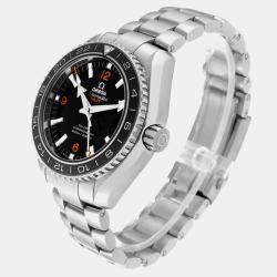 Omega Black Stainless Steel Seamaster Planet Ocean 232.30.44.22.01.002 Automatic Men's Wristwatch 43.5 mm