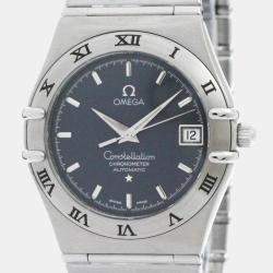 Omega Grey Stainless Steel Constellation 1502.40 Automatic Men's Wristwatch 35 mm