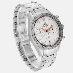 Omega Silver Stainless Steel Speedmaster 331.10.42.51.02.002 Automatic Men's Wristwatch 41.5 mm