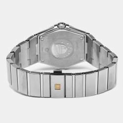Pre Owned Omega Silver Stainless Steel Constellation 123.10.35.60.02.001 Men's Wristwatch 35 mm