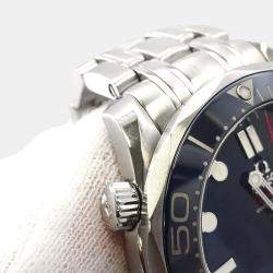 Omega Blue Stainless Steel Seamaster Diver 212.30.41.20.03.001 Automatic Men's Wristwatch 41 mm 